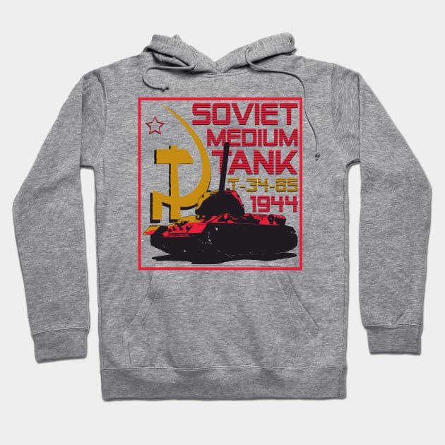 Soviet medium tank T-34-85 Hoodie by FAawRay